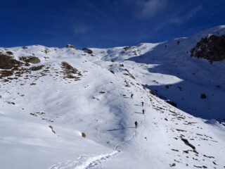 Salendo verso il Colle.