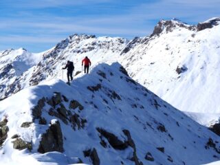 La crestina finale vista dalla cima.
