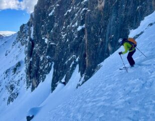 In discesa nell Come du Lac Rouge parte intermedia.