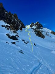 Percorso di discesa, parte mediana sup.