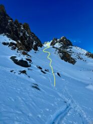 Percorso di discesa, parte mediana sup.