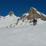sulla sinistra il vallone di salita al Pic Blanc du Galibier