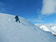 discesa su bella neve