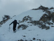 il tratto a piedi per la cima