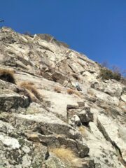 La parte superiore della via 