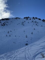 Vista dal basso, ormai super tracciata