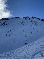 Vista dal basso, ormai super tracciata
