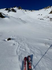 Il pendio est del Gimont sul quale sono salito fino a poco più di metà. 