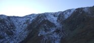 La cresta con al centro il Vallone di discesa 