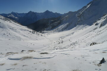 il lungo vallone percorso