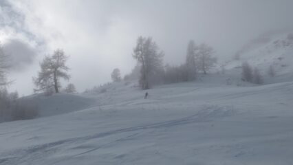 Prima discesa nella nebbia