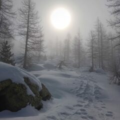 fuori dal bosco e dalla nebbia