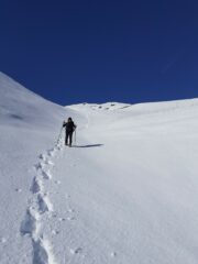 Scendendo nel canale.