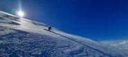 Discesa sul versante nord