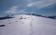 neve portante verso Cima Robert