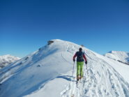 il tratto di dorsale verso la cima