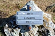 Cartello di vetta.