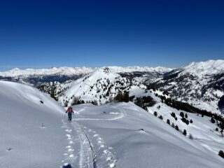 Sul crestone verso la cima