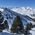 Dalla cima guardando verso la Fournier a sin e sullo sfondo gli Ecrins