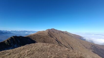 dalla mirauda, la cresta percorsa