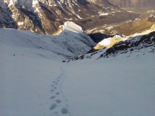 Pendio ovest verso valle