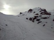 La breche della Crete des Bals e la prima elevazione