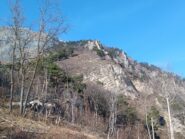 In centro, la cima (?) vista da Ca' Teissard.