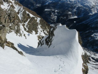Marco sbuca all'inizio della rampa finale