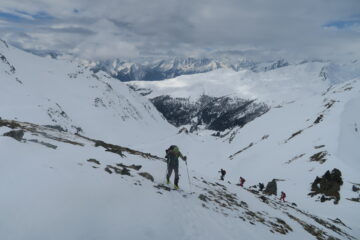 in salita al Mont Vertosan