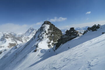 l'anticima da cui ho dovuto scendere a piedi