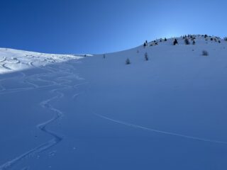 La Saurel dopo la discesa verso Claviere e prima di risalire la Cima Bercia