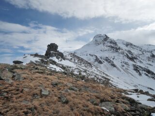 La cima e, dietro, il Böshorn