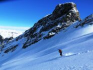 Inizio discesa nel vallon de Font Crèse