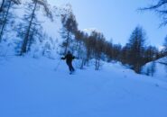 Finale nel freezer del vallon des Vaches prima del sentiero di rientro su Larche
