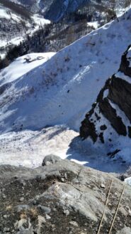 Doppia vista sellette per superare il 1° salto del canale