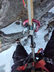 Appesi come salami prima della doppia di discesa