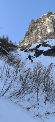 Verso la fine della discesa