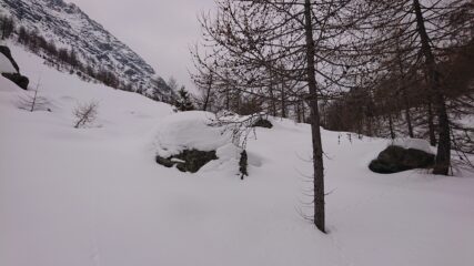 Innevamento inizio vallone