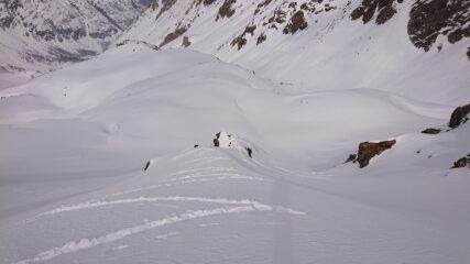 Canale centrale per la vetta