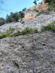 Attacco sulla variante, dopo la cengia sulla lama dell'originale
