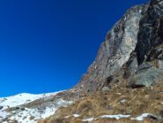 La sud del monte Castello in ambiente innevato, che spettacolo!