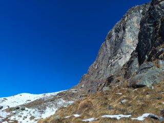 La sud del monte Castello in ambiente innevato, che spettacolo!