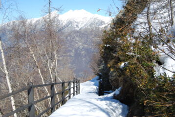 Il bel sentiero per il rifugio