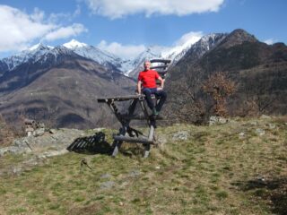 In vetta al Monte Saint Gilles