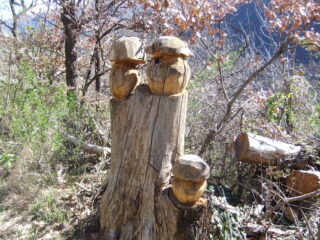Sculture sul percorso