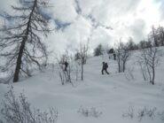 i sostenuti pendii che precedono il valloncello finale