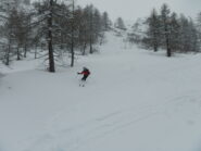 tratto alto con bella neve