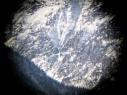 La cascata binocolata dalla strada delle Faure