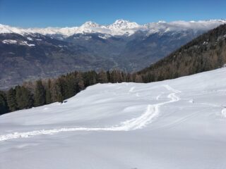 neve invernale silenzio assolluto e panorama stupendo.