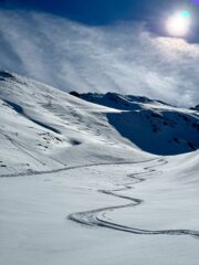 Ormai ricongiunti con la strada per il lago verde 